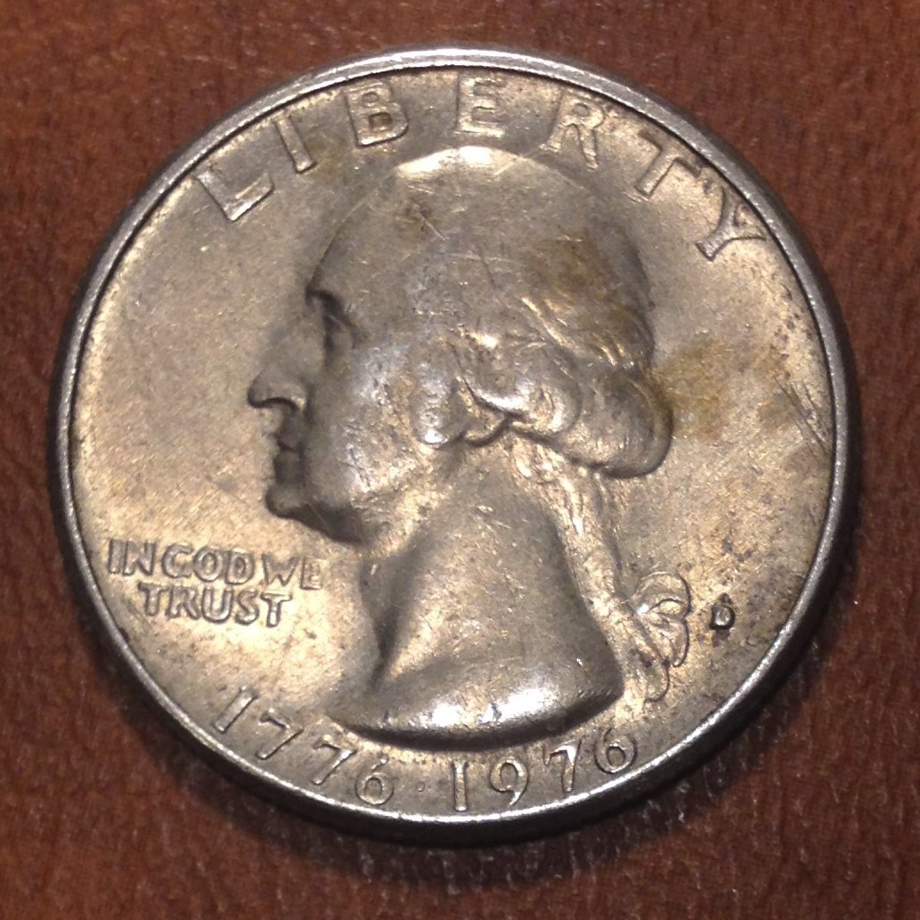 Semi-Uniface-Reverse-Sided-Bicentennial-Quarter-1976-D