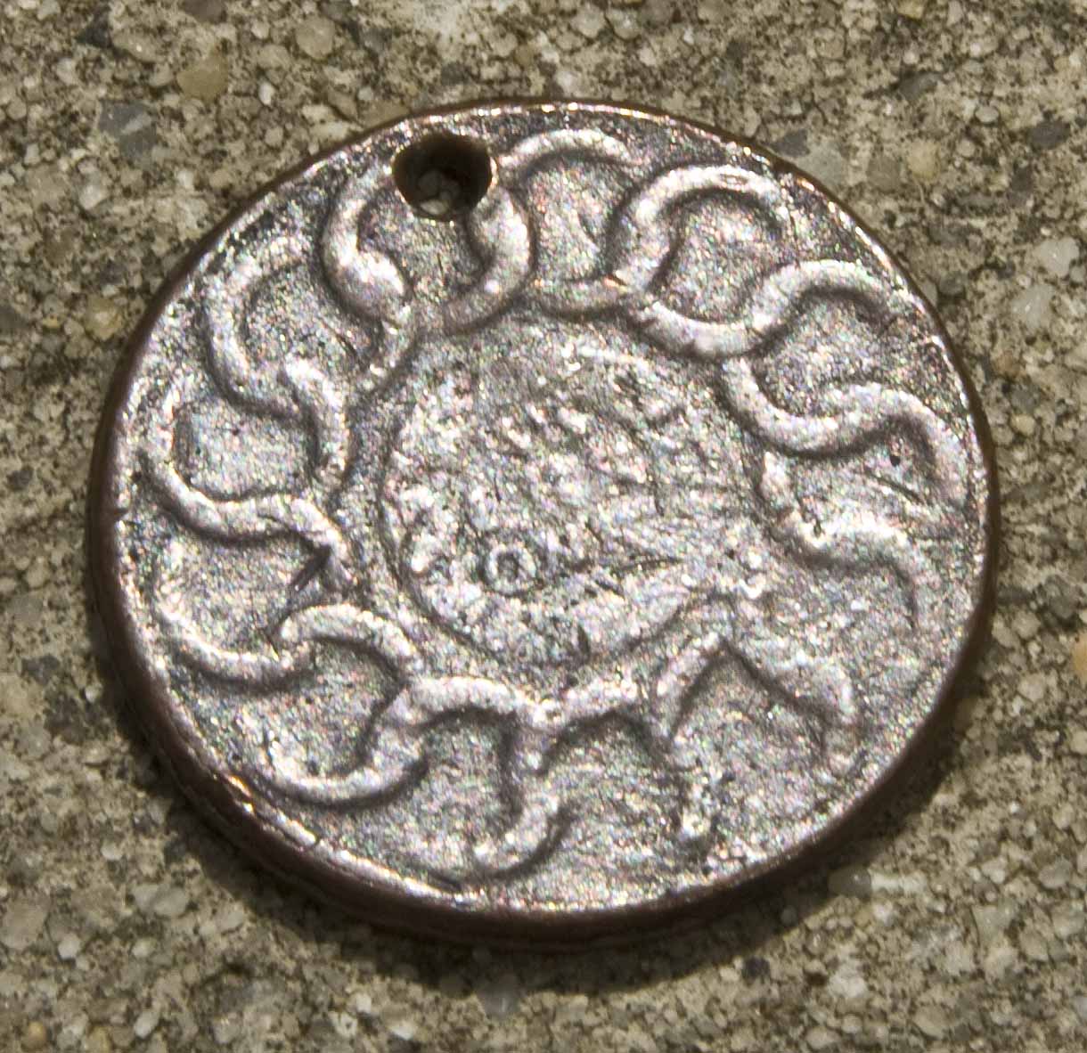 Fugio-Cent-With-A-Hole-Drilled-In-It