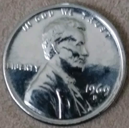 1969-D-Cent-Sticks-To-The-Magnet,-Help-Thanks