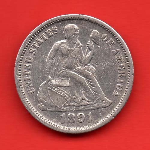 USA-1-Dime-1891---Grading-Please