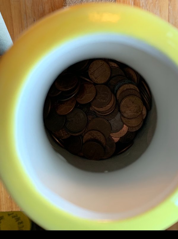 My Neighbor That I Worked For Gave Me A Jar Of Change To Go Through ...