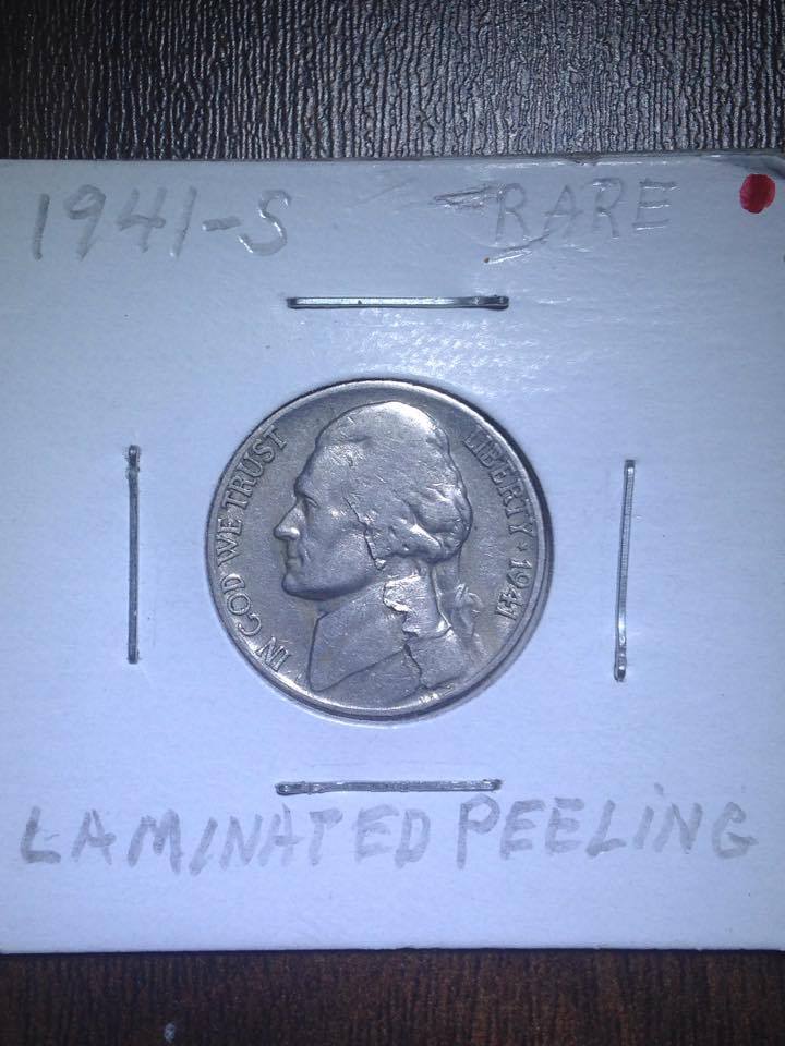 Five-Cents-1941-S-Beautiful-Laminated