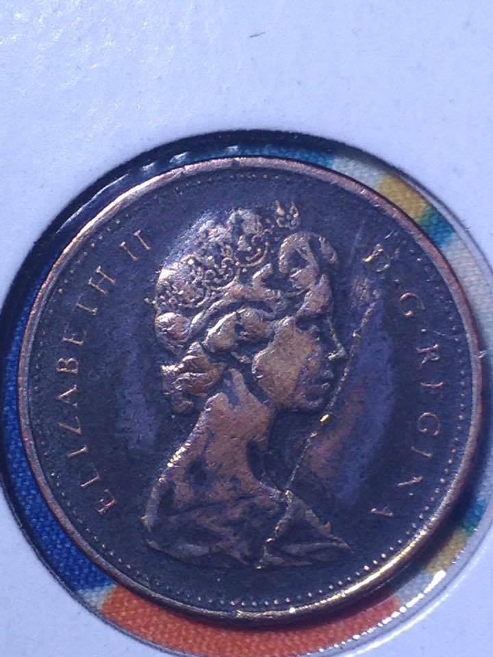 1-Cent-1970-Laminated-Sorry-No-Diecrack