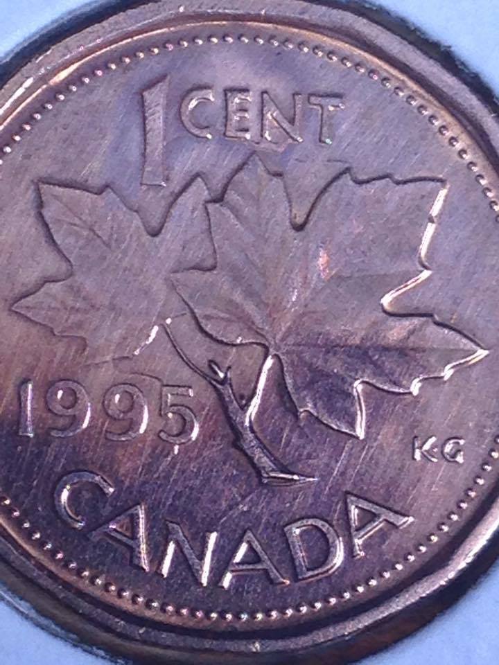 1-Cent-1995-Super-Die-Clash-OBV-On-REV-&-REV-On-Obv