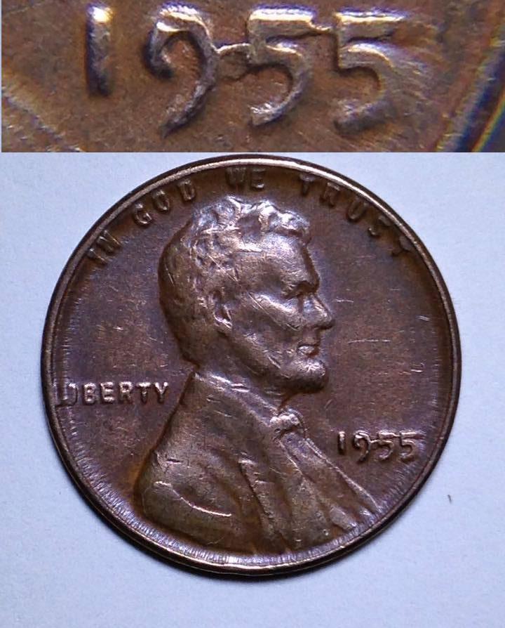 1-Cent-1955-Double-955-+-955-Attached