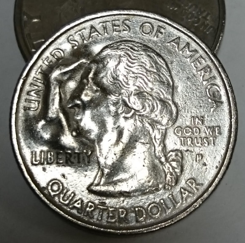 2000-P-Massachusetts-Quarter-Anomoly---Raised-Metal-On-Both-Sides