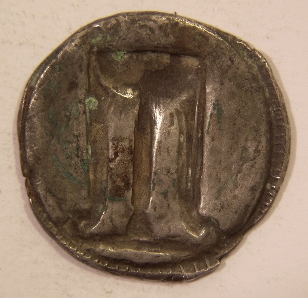 Bruttium-Incuse-Tripod-Coin,-Authentic?