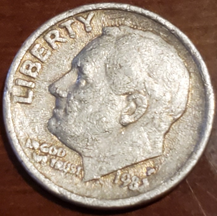 Odd-1982-Or-1985-P-Roosevelt-Dime