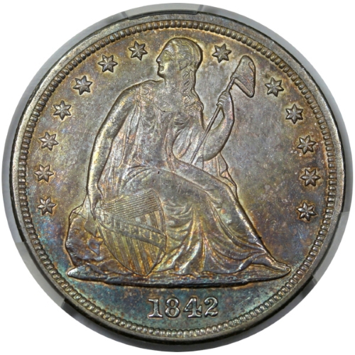A-Couple-Of-1842-Liberty-Seated-Dollars