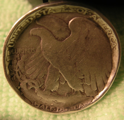 1953-Ben-Franklin--Half---Edges-Folded-In----Error-??