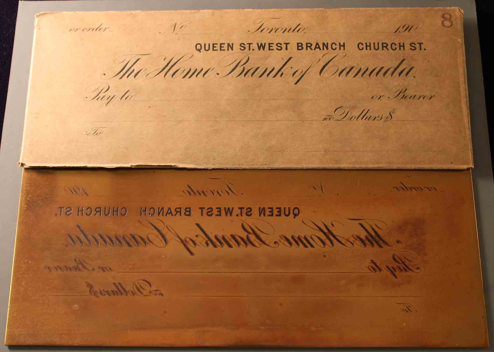 Canadian-Chartered-Banks---Copper-Printing-Plates