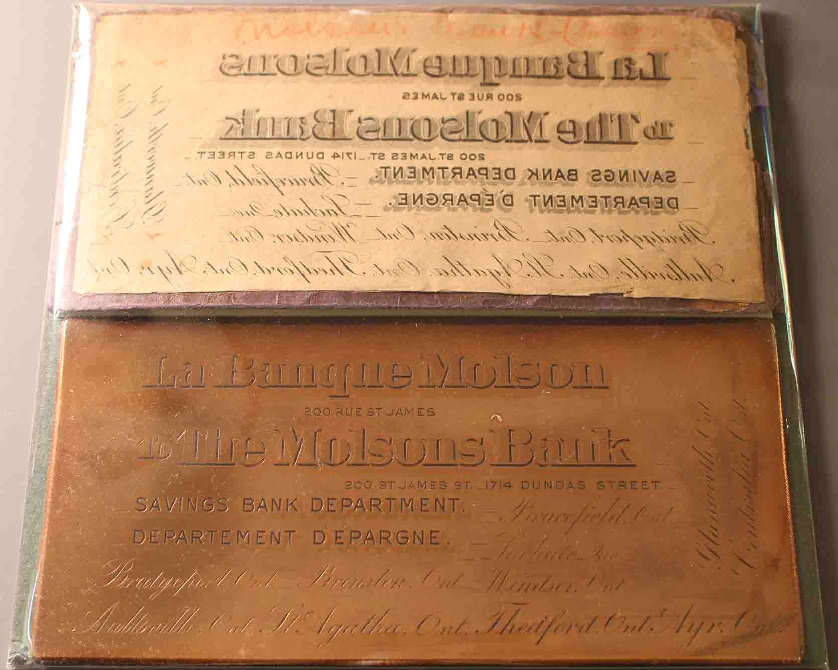 Canadian-Chartered-Banks---Copper-Printing-Plates