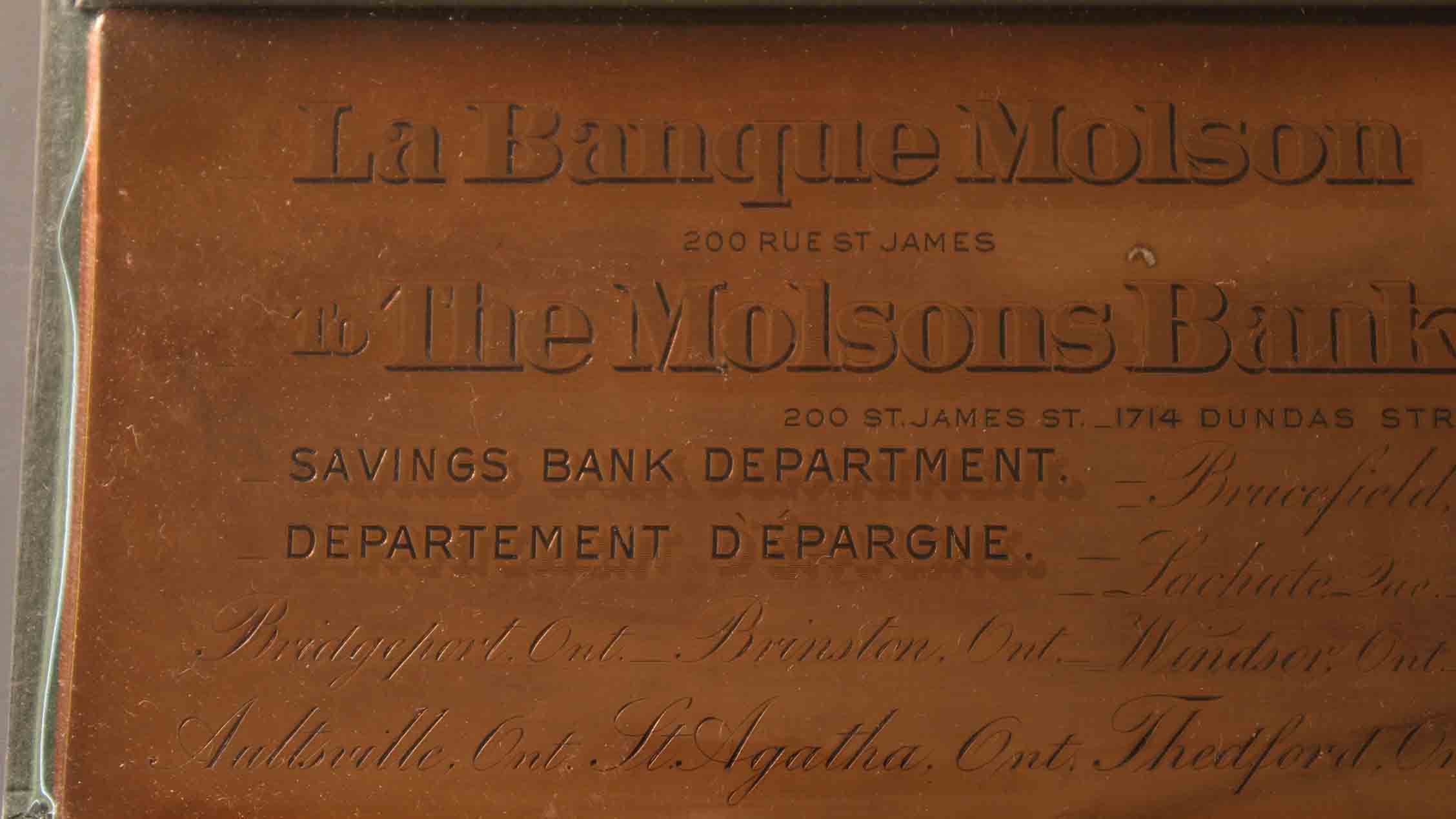 Canadian-Chartered-Banks---Copper-Printing-Plates
