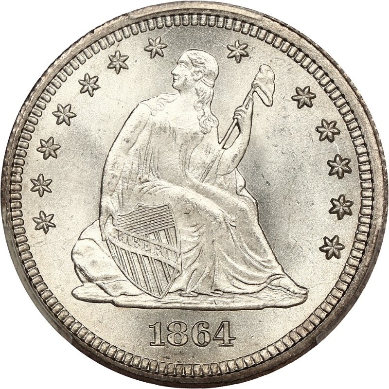 Stunning-1864-Quarter-For-Grading