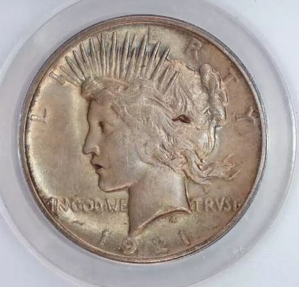 1921-Peace-Dollar,-ANACS-Holder