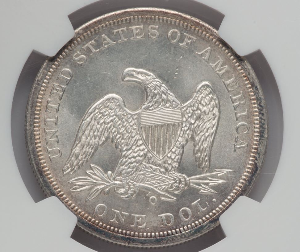 1860-O-Seated-Liberty-Dollar-For-Grading