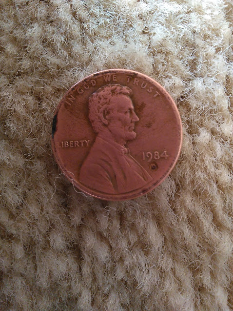 US-Penny-Circular-Dent-Around-Mint-Mark--Error-Coin?
