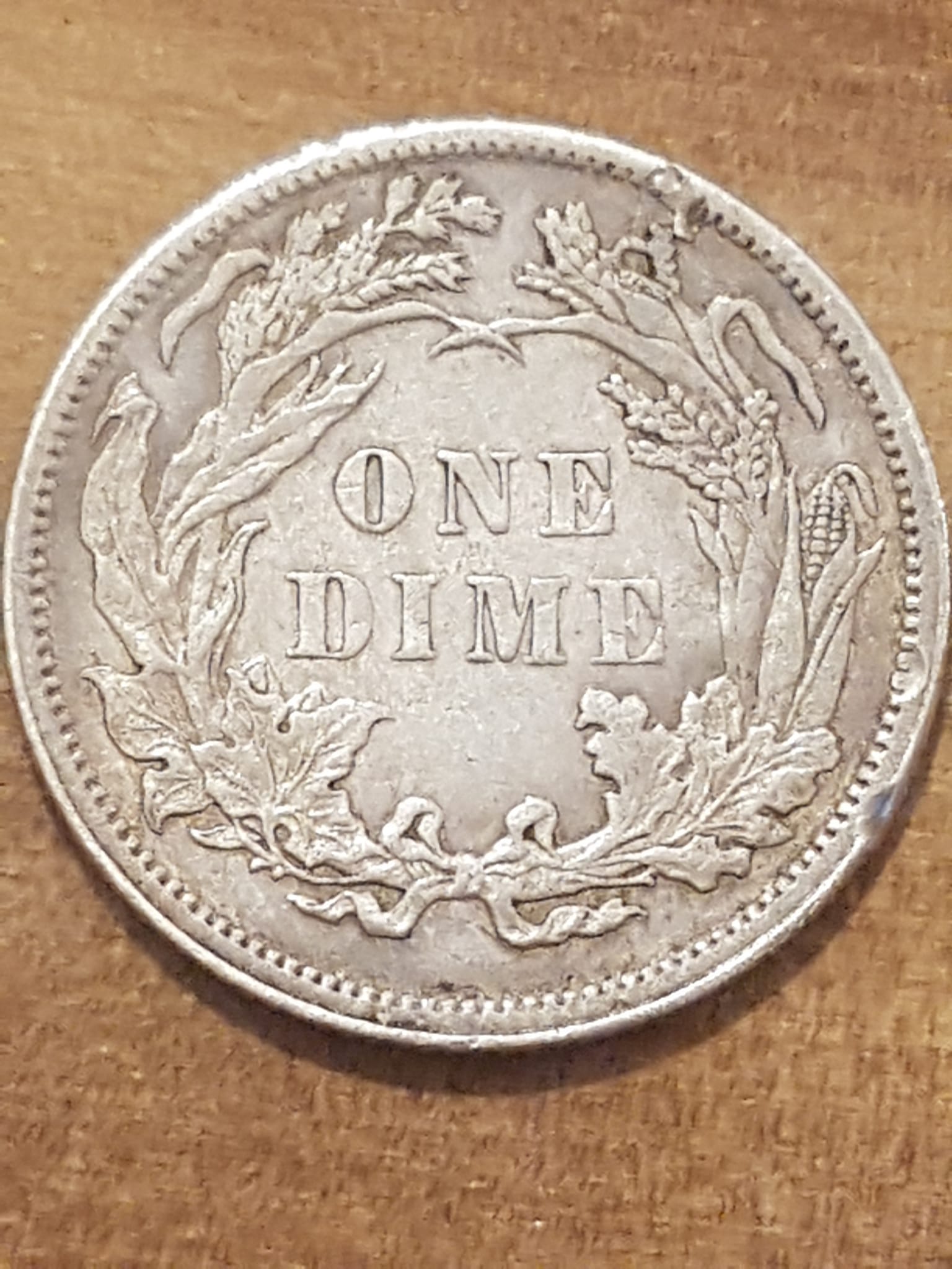 1886-One-Dime,-Grade.