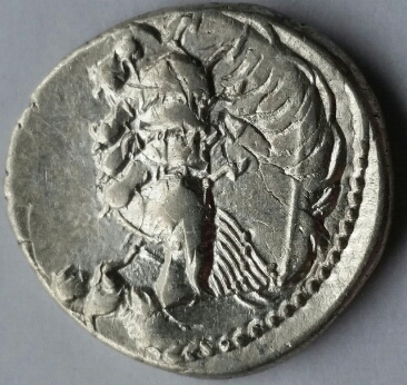 Roman-Republic:-Anonymous-Denarius-86-Bc,-Struck-Over-Mystery-Coin!