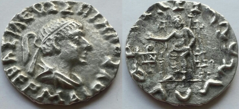 Indo-Greek---Hermaios-AR-Tetradrachm,-Posthumous-Issue