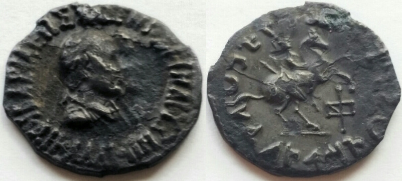 Indo-Greek---AR-Drachm-Of-Hermaios-And-Calliope