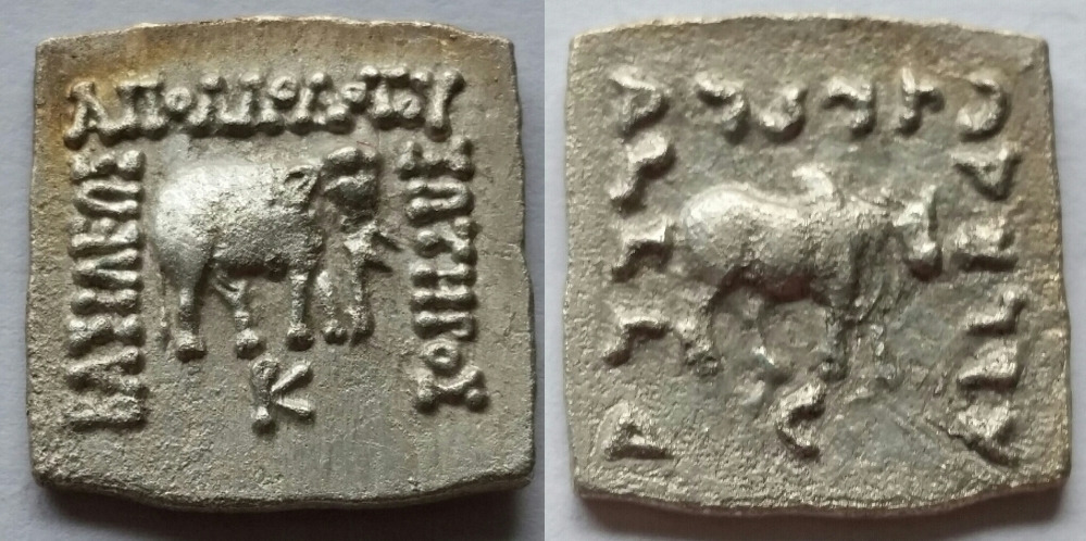 Indo-Greek-Apollodotus-I-AR-Square-Drachm