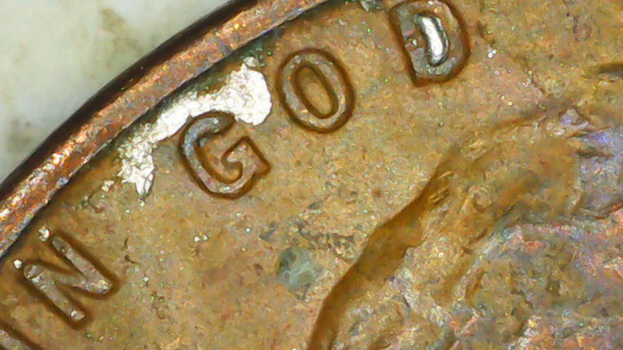 1954-D-Penny-Error-Or-Foreign-Substance?
