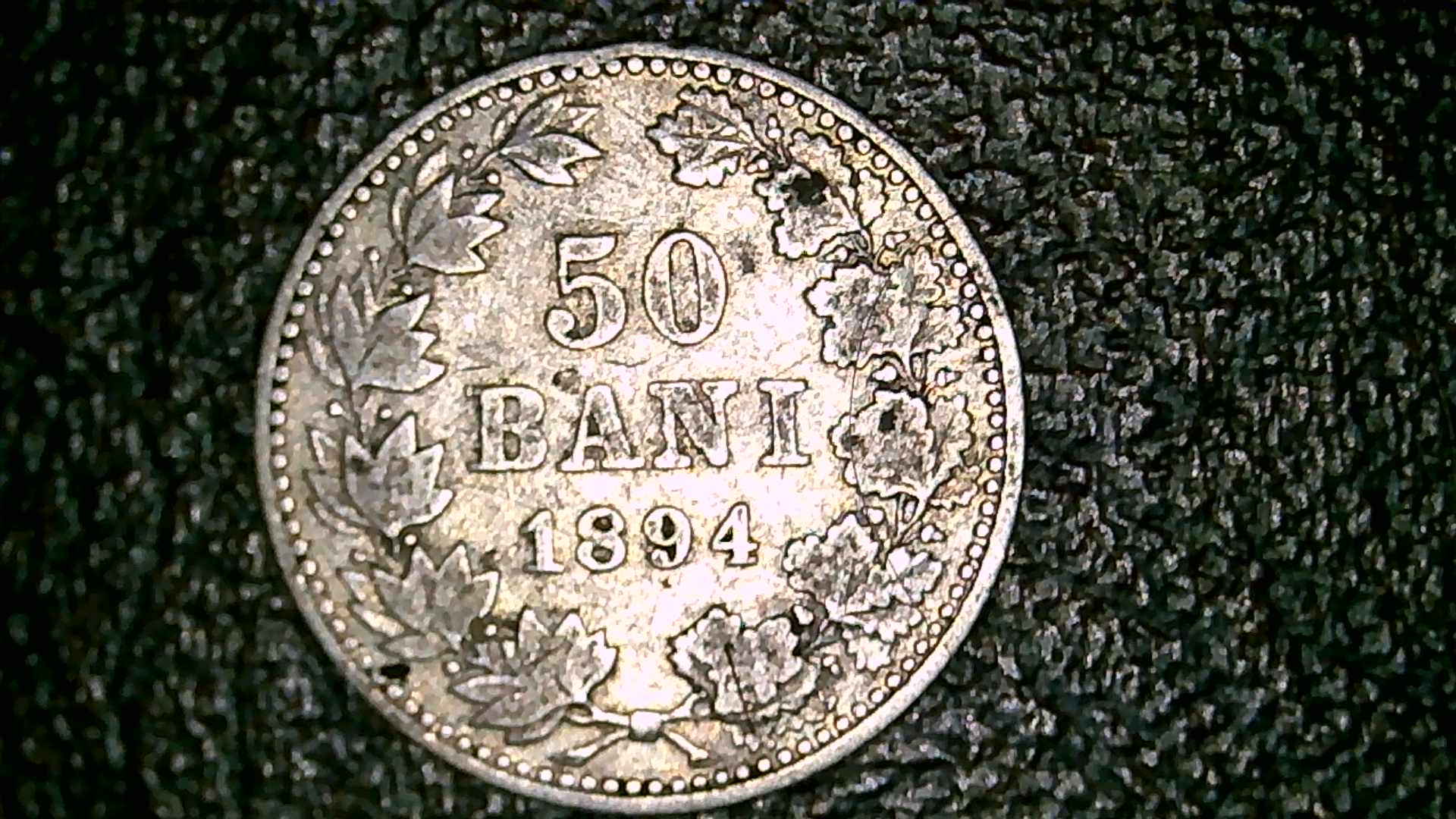 50-Bani-Silver-Coin-1894-Romania-No-B
