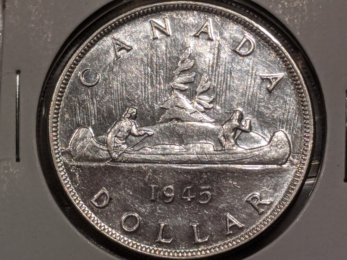 1945-Silver-Dollar---Is-This-A-5/5-Also-Is-It-A-Double-Hp?