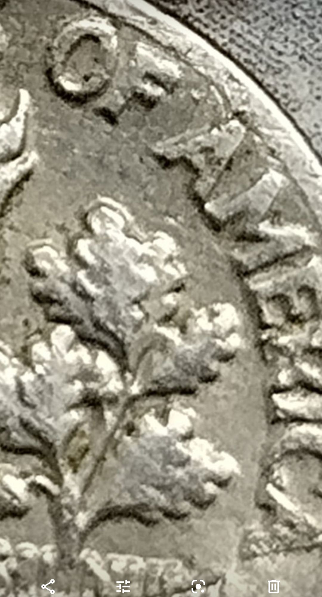 1982-Dime-Half-Clipped-Planchette-Poss-DDR-Or-Damaged?
