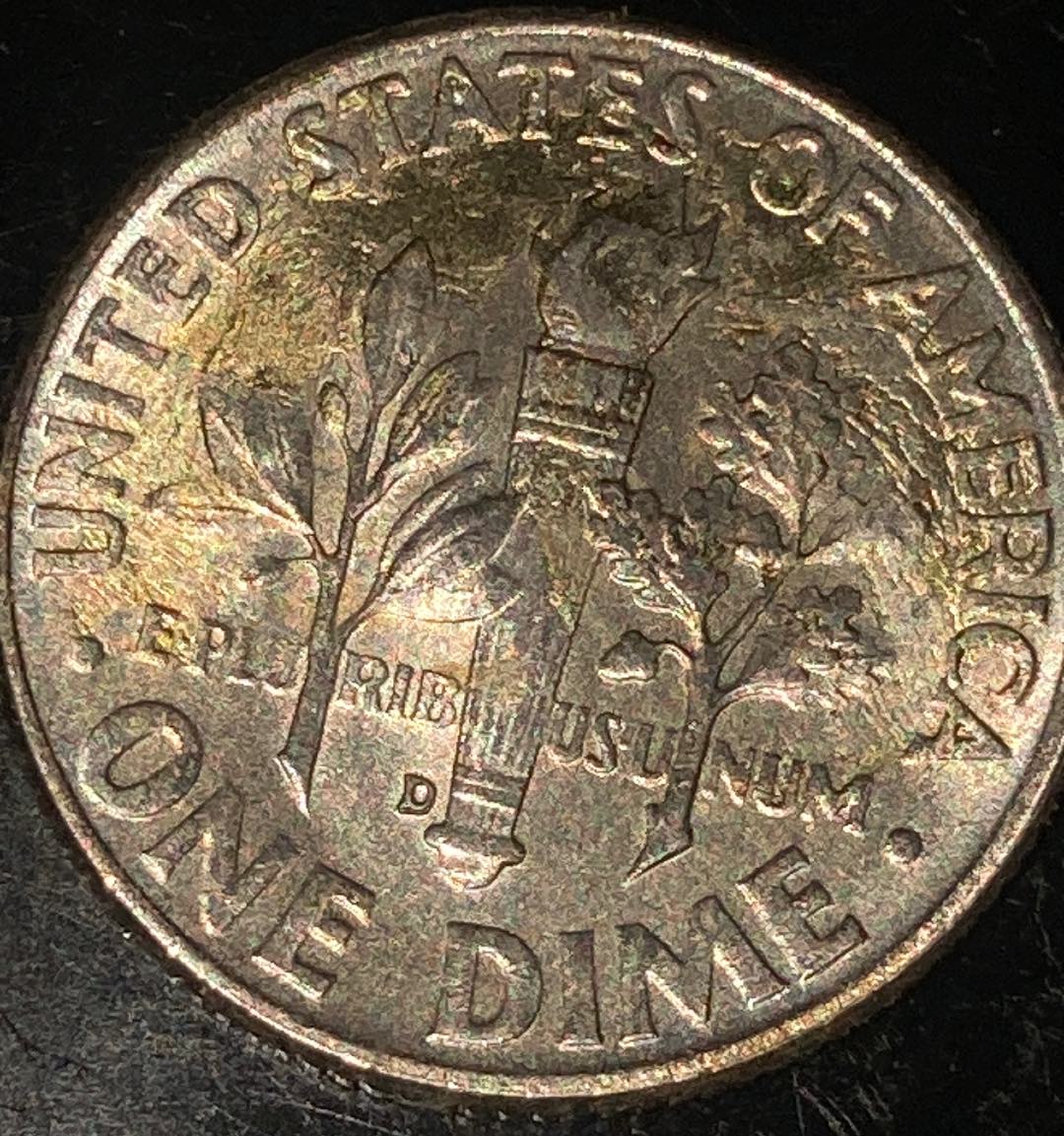 1960-D-Mint-Dime-Full-Bands-?