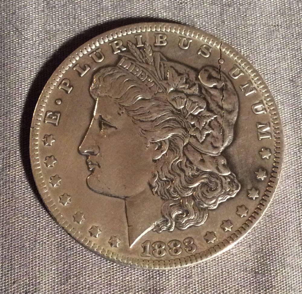 1883-O-Cracked/Broken-Morgan-Dollar