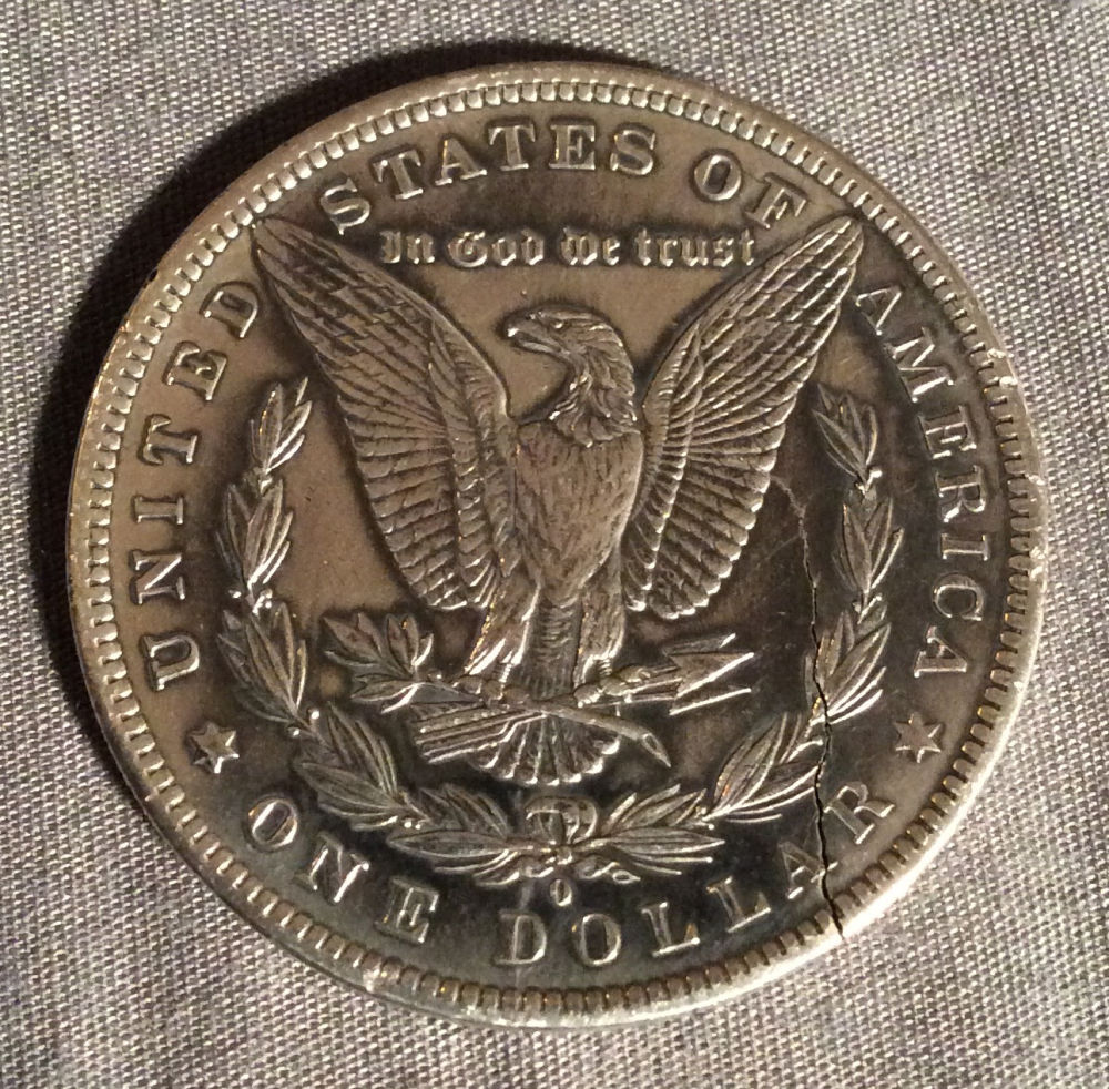 1883-O-Cracked/Broken-Morgan-Dollar