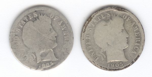 1905-O-Barber-Dime,-Doesn't-This-O-Look-Strange?