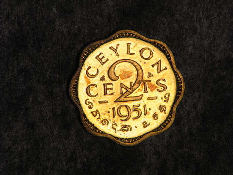 1951-Ceylon-2-Cent-Proof-Or-Restrike?
