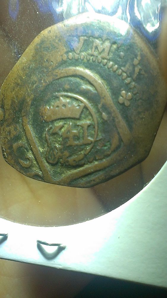 Unknown-Spanish-Coin,-1600's?