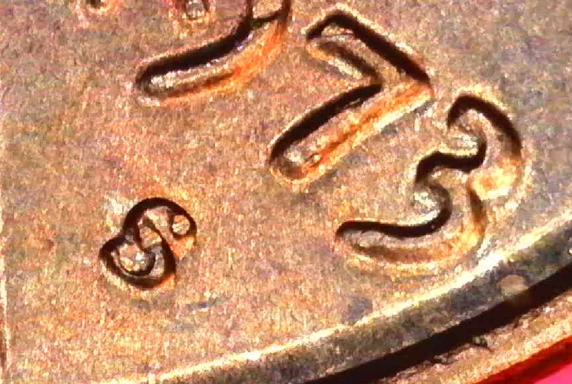 Nice-1973-S-Penny-Little-Help-With-The-Mint-Mark
