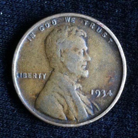 1934-Lincoln-Cent---Lamination-And-?