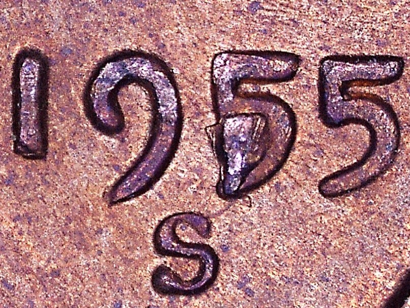 1955-S-Lincoln-Cent---Double-Retained-Cud