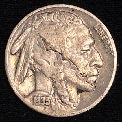 1935-S-Buffalo-Nickel---Obverse-And-Reverse-Laminations