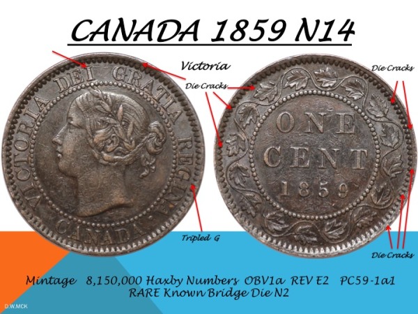 Canada-1858-Large-Cent-Variety