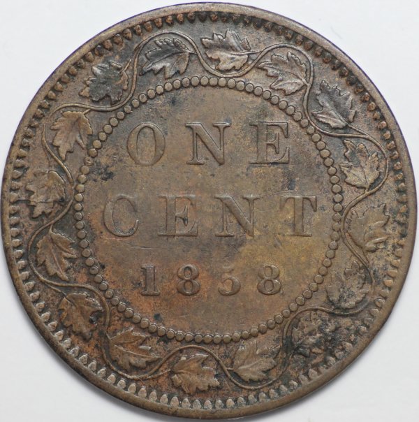 1858--Canada-Large-Cent-And-Its's-Varieties