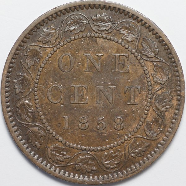 1858--Canada-Large-Cent-And-Its's-Varieties