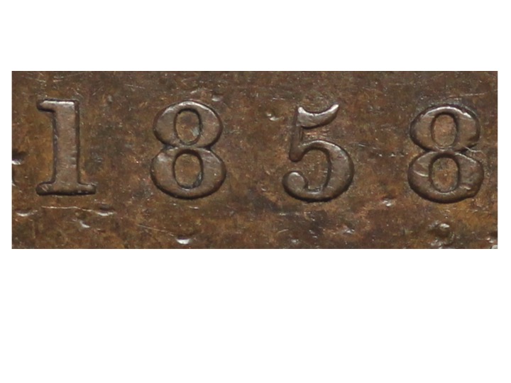 1858--Canada-Large-Cent-And-Its's-Varieties