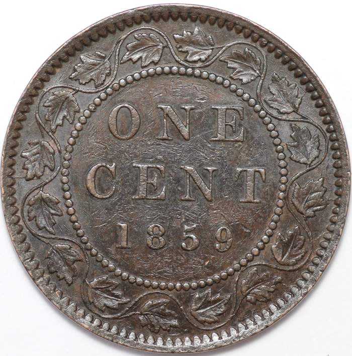 RD14/Oa1..a-Rare-W9/8...1859-Victoria-Cent