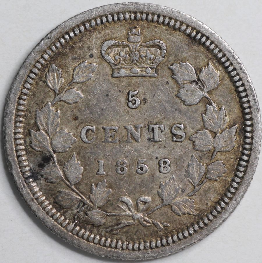 1858-5-Cent