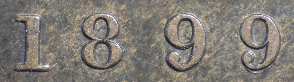 1899-Large-Cent-With-Last-9-Tripled.--Comments?