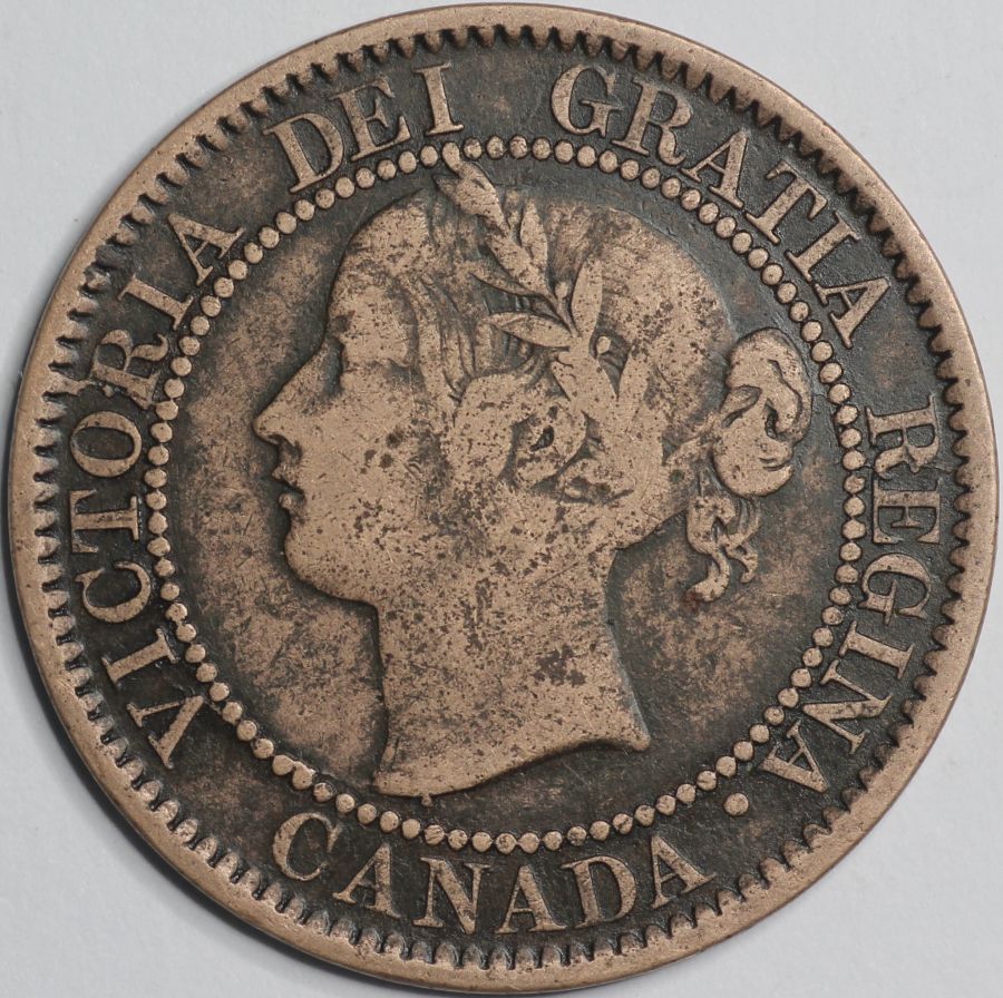 1859-Cent-With-A-Pefectly-Round-OBV-Die-Chip..