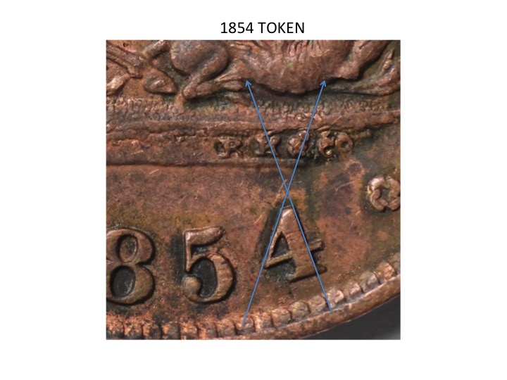 1854-Upper-Bank-Token-Half-Penny