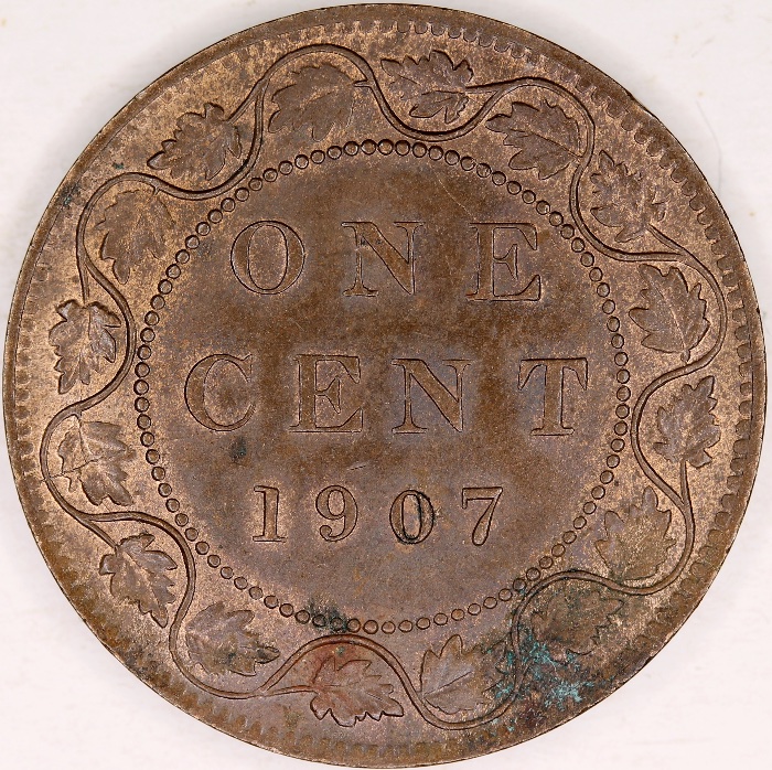 1907-Canada-Large-Cent-With-Die-Cracks